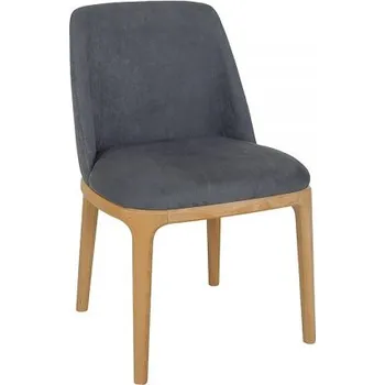 Jídelní židle Drewmax Čalouněná jídelní židle KT187, buk (Barva dřeva: Bělená)