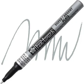 Laková fixa SAKURA Pen Touch 1mm, stříbrná