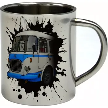 ŠKODA RTO 706 nerezový hrnek s autobusem 300 ml (hrnek nerezový dvouvrstvý)