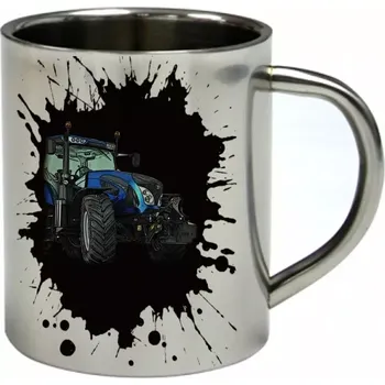 LANDINI 215 nerezový hrnek s traktorem 300 ml (hrnek nerezový dvouvrstvý pro farmáře , farmář , farma)