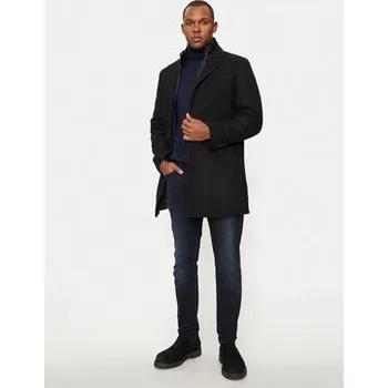 Dámský kabát Hechter Paris Vlněný kabát 45014 142270 Černá Regular Fit 56