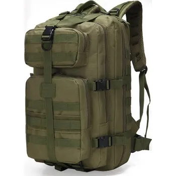 Batoh taktický, army zelená, 28x25x50cm, Smilodon