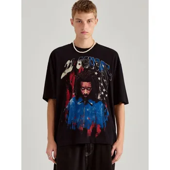 Pánské tričko Tričko s potiskem 21 Savage - S - House - černá - 001CY-99X