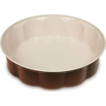 Nádoba na pečení forma koláč d26cm Fiorella, v. 6,8cm, CHOCO, nepřil.plech