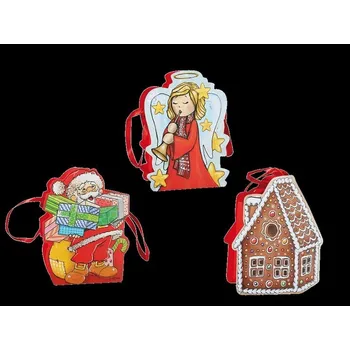 Dárková taška Papírová vánoční dárková taška 19x15cm assort