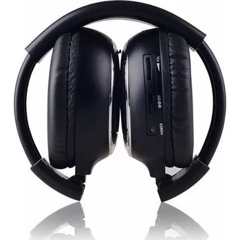 Sluchátka Bezdrátová skládací sluchátka černá