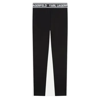 Dámské legíny Karl Lagerfeld Kids Legíny Z30202 D Černá Slim Fit 16Y