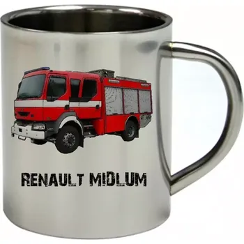Moon River Renault MIDLUM nerezový hrnek pro HASIČE 450 ml (hrnek nerezový dvouvrstvý HASIČI hasičské auto)