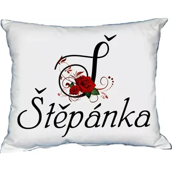 Dekorativní polštářek Moon River ŠTĚPÁNKA polštář s dámským jménem 30x40 cm