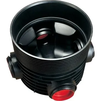 Kanalizační potrubí WAVIN TEGRA 600 KG X dno šachtové DN250, sběrné, PP, černá