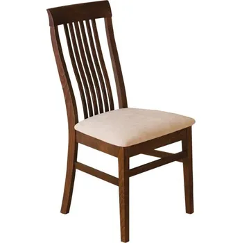 Nábytek Drewmax Čalouněná jídelní židle KT179, buk (Barva dřeva: Přírodní (lakovaná), Potah: Ekokůže)