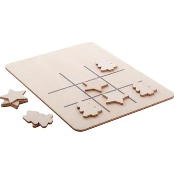 Vánoční dekorace Reklamní TixTax vánoční piškvorky, hvězda a vánoční stromek, přírodní