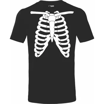 Chlapecké tričko ON-DESIGN Dětské tričko kostra Velikost: 110 cm/4 roky, Barva: černá