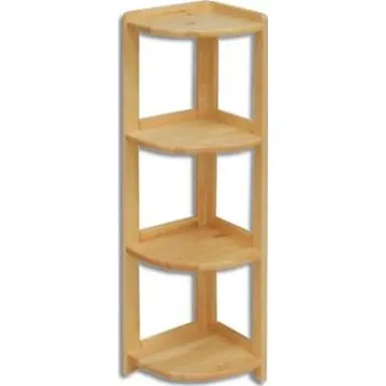 Knihovna Drewmax Rohový regál RG134, 30x106x30, borovice (Barva dřeva: Přírodní (lakovaná))