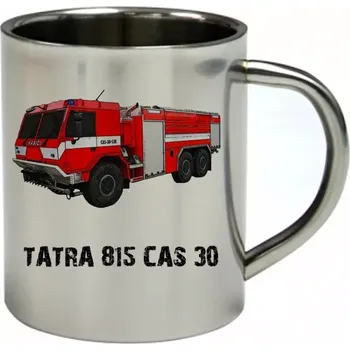 Hasičské auto 815 CAS 30 nerezový hrnek pro HASIČE (hrnek nerezový dvouvrstvý HASIČI hasičské auto)