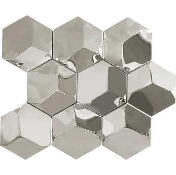 3D Inox Mosaic - obkládačka mozaika šestihran 25x31 lesk 164313