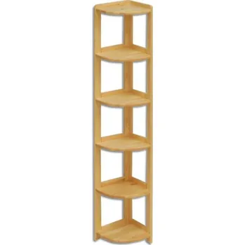Knihovna Drewmax Rohový regál RG131, 30x200x30, borovice (Barva dřeva: Olše)