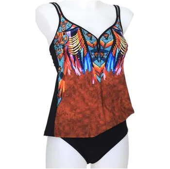 Dámské plavky Sunflair Tankiny 78002 Hnědá 38C