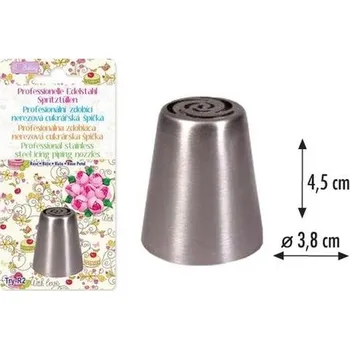 špička d38x45mm RŮŽE TRY-R2, zdobící, NR