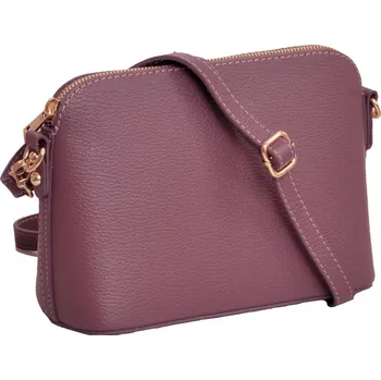 Malá kožená crossbody kabelka 5232 fialová, MAXFLY
