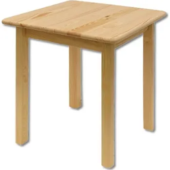 Drewmax Jídelní stůl ST108, 75x75x75, borovice (Délka: 75, Barva dřeva: Přírodní (lakovaná))