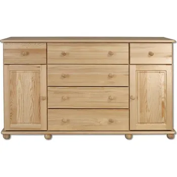 Nábytek Drewmax Komoda KD124, 150x90x47, borovice (Barva dřeva: Olše)