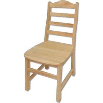 Nábytek Drewmax Dřevěná jídelní židle KT109, borovice (Barva dřeva: Ořech)