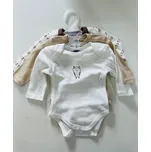 Jacky Body s dlouhým rukávem ,3 packy Velikosti: 62