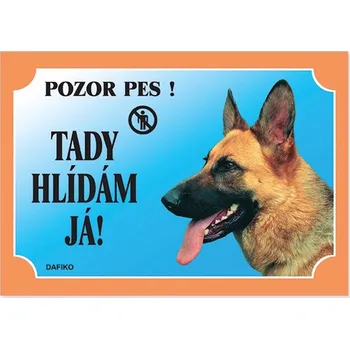 psí známka Trixie Cedulka Dafiko NĚMECKÝ OVČAK z boku