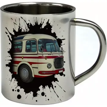 ŠKODA RTO 706 II nerezový hrnek s autobusem (hrnek nerezový dvouvrstvý)