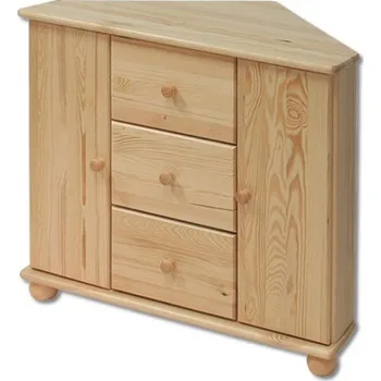 Komoda Drewmax Komoda KD133, 90x78x74-60, borovice (Barva dřeva: Dub)