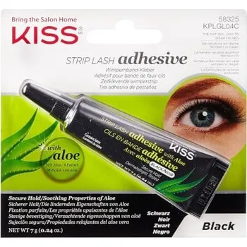 Řasenka Lepidlo na řasy černé Strip Lash Adhesive with Aloe Black KISS - 7 g + záruka na vrácení do 100 dnů