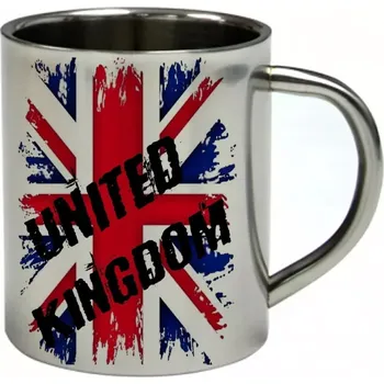 Velká Británie nerezový hrnek s vlajkou 300 ml (hrnek nerezový dvouvrstvý vlajka )