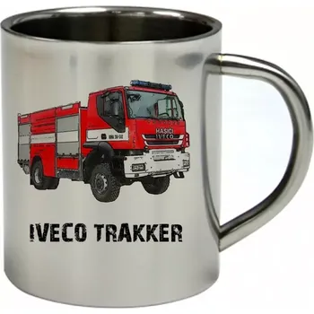 IVECO TRAKKER nerezový hrnek pro HASIČE (hrnek nerezový dvouvrstvý HASIČI hasičské auto)