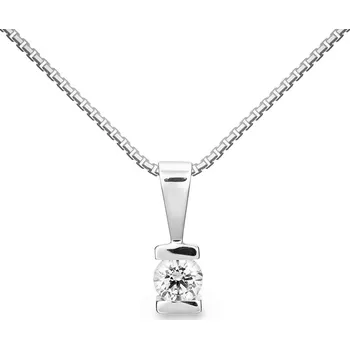 Přívěsek Přívěšek z bílého zlata s přírodním briliantem
