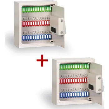 Skříňka na klíč Sejf na klíče s elektronickým zámkem, 48 klíčů, 1+1 ZDARMA