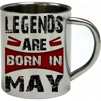 KVĚTEN nerezový hrnek legendy se rodí v květnu (hrnek nerezový dvouvrstvý LEGENDS MAY)