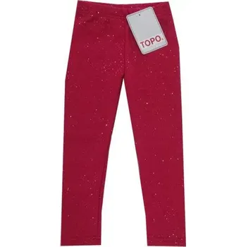 Dívčí legíny Dívčí zateplené legíny Topo in Fashion růžové s třpytkamivelikost 122 (8459022876 8660)