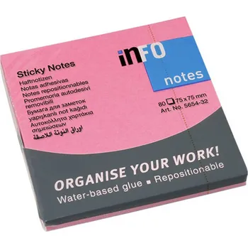 Samolepící bloček Samolepicí bloček 80ls růžový