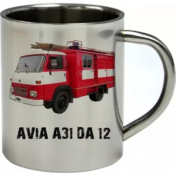 Moon River AVIA A31 DA 12 nerezový hrnek pro HASIČE 450 ml (hrnek nerezový dvouvrstvý HASIČI hasičské auto)