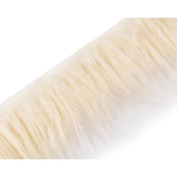Kožešina dekorační 870867/2 krémová 10 cm 0,13/1 m