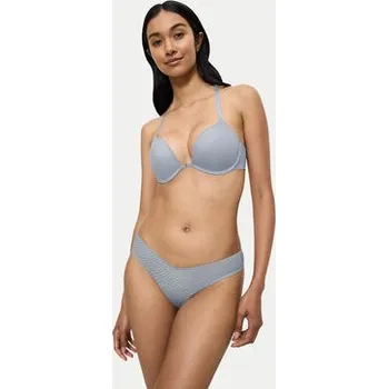 Dámské oblečení Triumph Kalhotky string Harmony Spotlight 10217381 Modrá 40