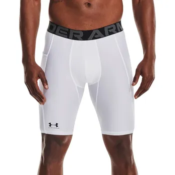 Pánské termoprádlo Šortky Under UA HG Armour Lng Shorts-WHT 1361602-100 Velikost S