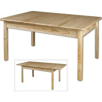 Jídelní stůl Drewmax Jídelní rozkládací stůl ST102, 140-180x75x90, borovice (Barva dřeva: Přírodní (lakovaná))