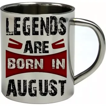 SRPEN nerezový hrnek legendy se rodí v srpnu 300 ml (hrnek nerezový dvouvrstvý LEGENDS AUGUST)