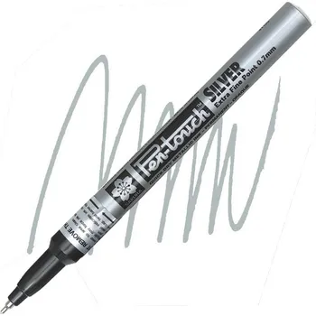Laková fixa SAKURA Pen Touch 0,7mm, stříbrná