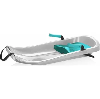 Sáně Plastkon Boby TRON 85x41,5x15,5 cm ice bílo-modrá (bílá)