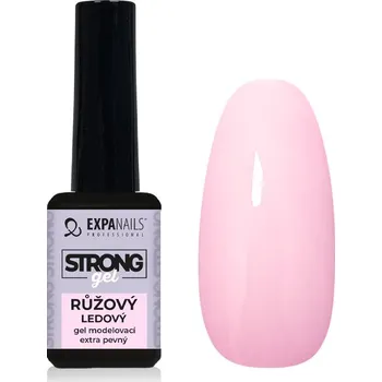 Umělé nehty UV/LED Gel modelovací Strong - Růžový ledový 11 ml