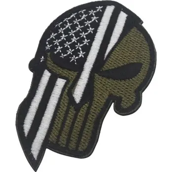 Nášivka WARAGOD Vyšívaná nášivka Punisher, USA černá