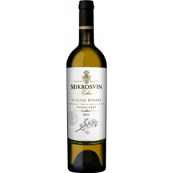 Ryzlink rýnský 2022 Flower line pozdní sběr Mikrosvín Mikulov 0,75 l